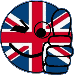 Faccina - OK UK Europa Bandiere 