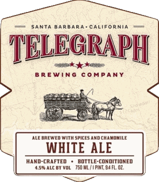 White ale-White ale Telegraph Brewing USA Bier Getränke 