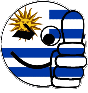Smiley - OK Uruguay América Banderas 