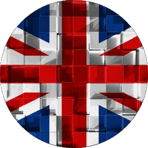 Rond Royaume Uni Europe Drapeaux 