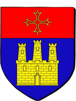 Blazon-Blazon CASTELSARRASIN 82 Departments - Cities France Flags 