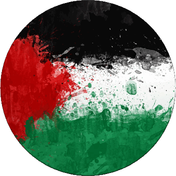 Rond Palestine Asie Drapeaux 
