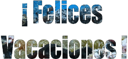 001 Animated Background Felices Vacaciones Spanish Messages 