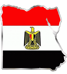 Carta Geografica Egitto Africa Bandiere 