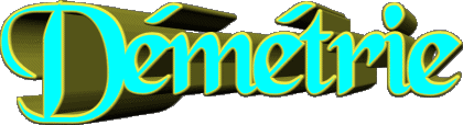 Démétrie D FEMININE - France First Names 