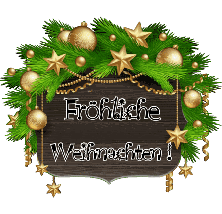 Serie 17 Fröhliche  Weihnachten German Messages 