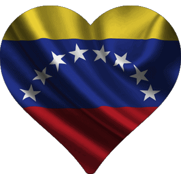 Cuore Venezuela America Bandiere 