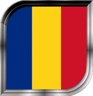 Square Romania Europe Flags 