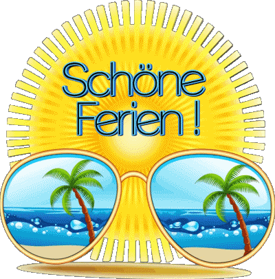 18 Fondo transparente Schöne Ferien Alemán Mensajes 