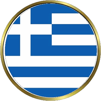 Rond - Anneaux Grèce Europe Drapeaux 