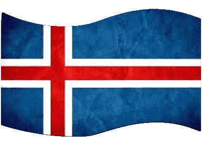 Rectangle Islande Europe Drapeaux 