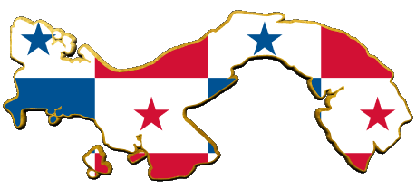 Carte Panama Amériques Drapeaux 