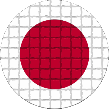 Round Japan Asia Flags 