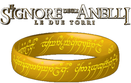 Logo Italien Les Deux Tours Le Seigneur des Anneaux Cinéma International Multi Média 