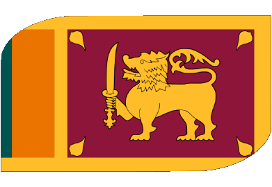 Rectangle Sri Lanka Asia Flags 