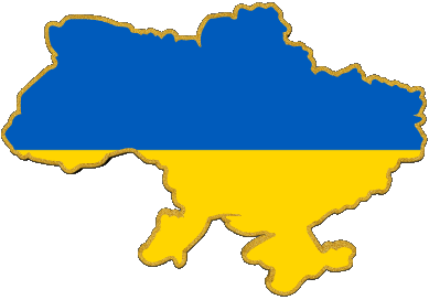 Carta Geografica Ucraina Europa Bandiere 