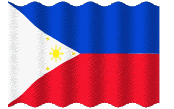 Ondulation Philippines Asie Drapeaux 