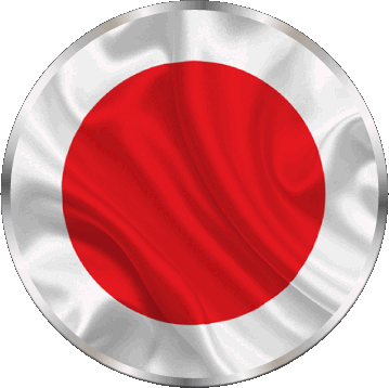 Rond Japon Asie Drapeaux 