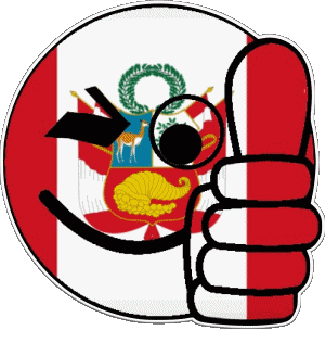 Faccina - OK Perù America Bandiere 