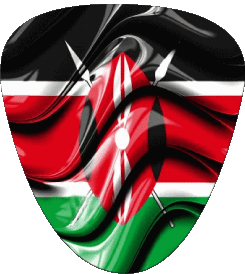 Forme 01 Kenya Afrique Drapeaux 