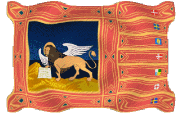 Ondulation Vénétie Italie Europe Drapeaux 