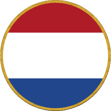 Runde Niederlande Europa Fahnen 