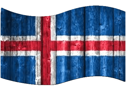 Rectangle Islande Europe Drapeaux 