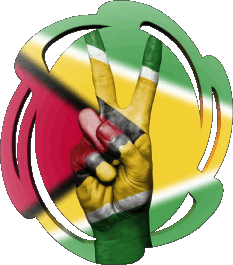Forme 01 Guyana Amériques Drapeaux 