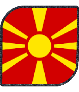 Square Macedonia Europe Flags 