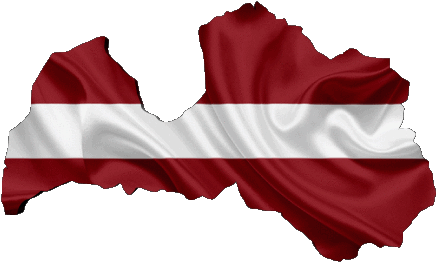 Carta Geografica Lettonia Europa Bandiere 