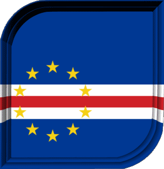 Plaza Kap Verde Afrika Fahnen 