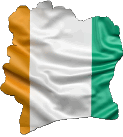 Carte Côte d Ivoire Afrique Drapeaux 