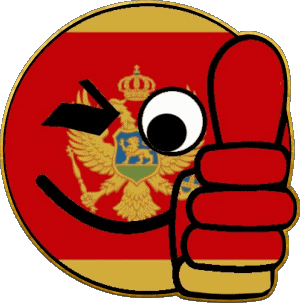 Smiley - OK Monténégro Europe Drapeaux 