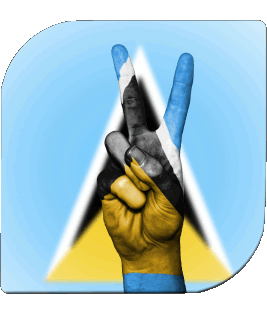 Quadrato Santa Lucia America Bandiere 