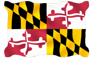 Welligkeit Maryland U.S.A - States Amerika Fahnen 