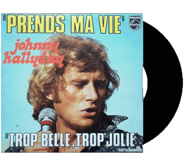 Prends ma vie - Trop belle trop jolie-Prends ma vie - Trop belle trop jolie Johnny Hallyday 70' Frankreich-Zusammenstellung Musik Multimedia 