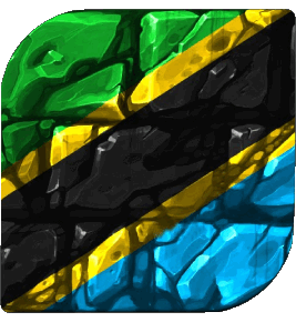 Carré Tanzanie Afrique Drapeaux 
