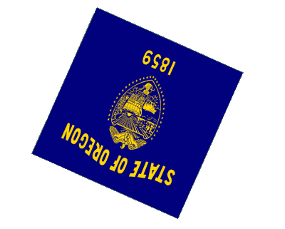 Kugel - Würfel Oregon U.S.A - States Amerika Fahnen 