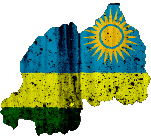 Map Rwanda Africa Flags 