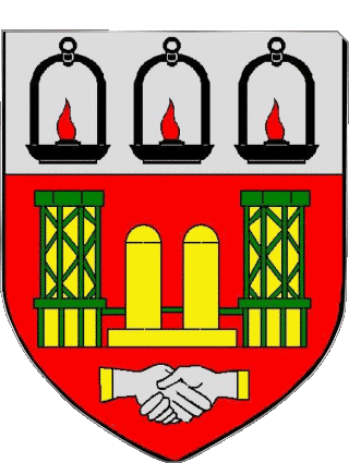 Blasone-Blasone DECAZEVILLE 12 Dipartimenti - Città Francia Bandiere 