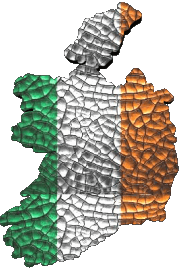 Mapa Irlanda Europa Banderas 