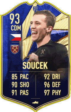 Tomás Soucek Tchéquie F I F A - Joueurs Cartes Jeux Vidéo Multi Média 