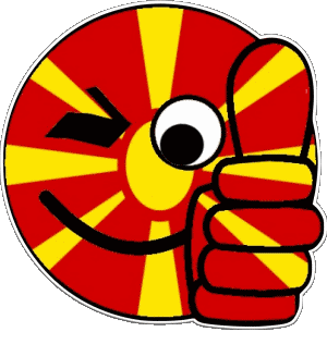 Smiley - OK Macedonia Europa Banderas 