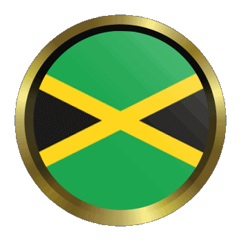 Round - Rings Jamaica America Flags 