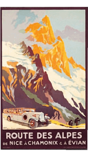 France Alpes Retro Poster - Orte Humor -  Fun 