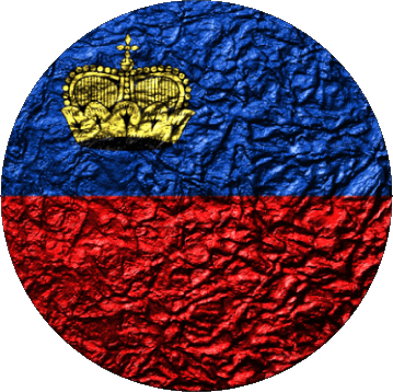 Round Liechtenstein Europe Flags 