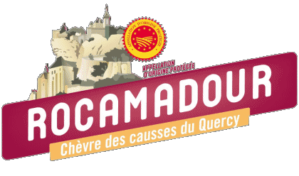 Logo-Logo Rocamadour  A.O.C France Cheeses Food 