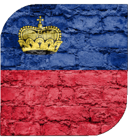 Carré Liechtenstein Europe Drapeaux 
