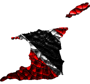Map Trinité et Tobago America Flags 