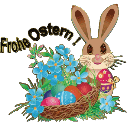 02 Frohe Ostern Allemand Messages 